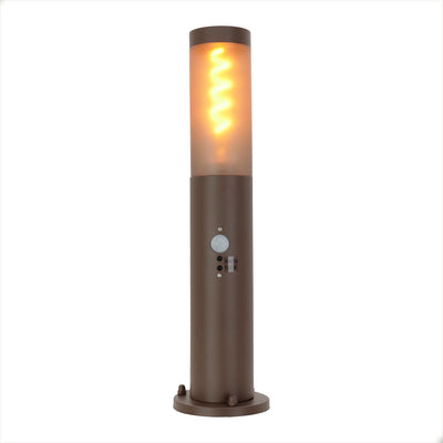 Lampe sur pied Eglo Helsinki - lampe sur pied d'extérieur - capteur - e27 - 45 cm - marron