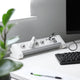 Multiprise Q-link - 4 prises - mise à la terre - USB A C - pour bureau - 3 x 1,5 mm² - 1,5 m - blanc gris