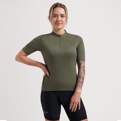 Rogelli core maillot de cyclisme femme - manches courtes - vert - s