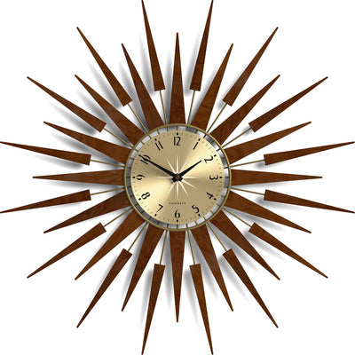 Newgate pluton - horloge murale - bois foncé