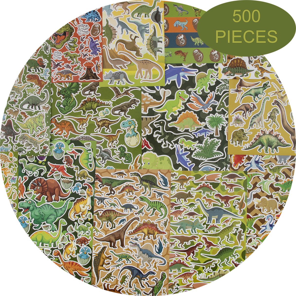 Mega Stickerset Dinosaurus, 500e.