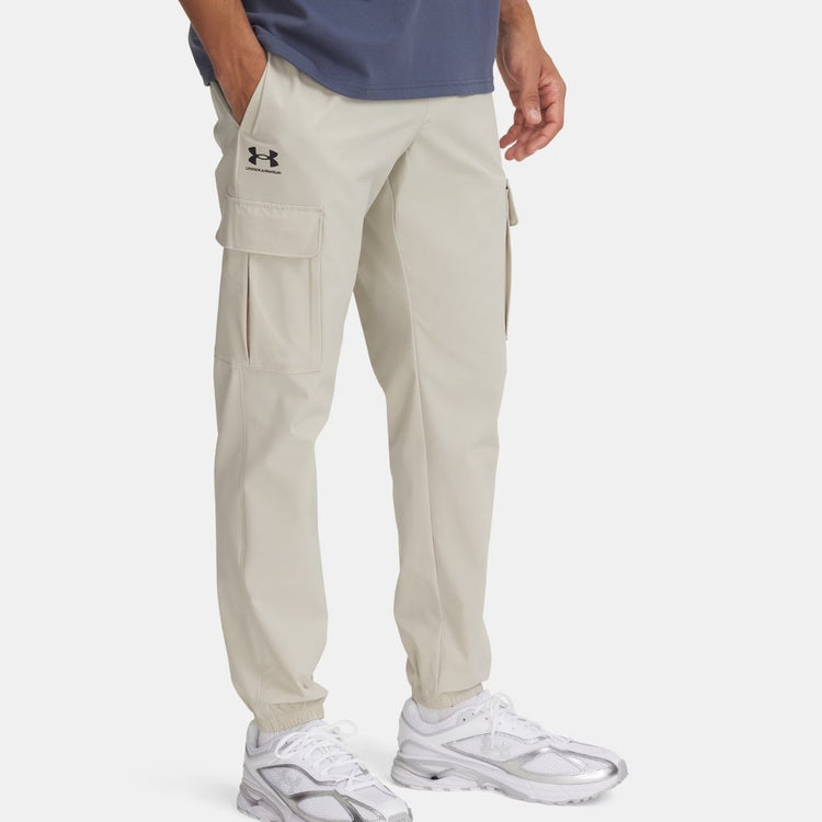Under Armour UA Vibe Tissé Cargo Pants-brn Pantalon de sport pour hommes - base kaki - noir