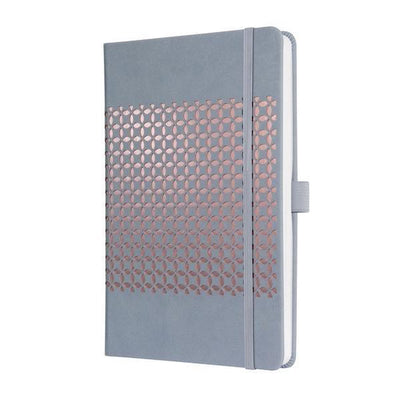 Carnet Sigel jolie - impressionner - a5 - couverture rigide - 174 pages - ligné - papier 80 grammes - gris glacier - si-jn209