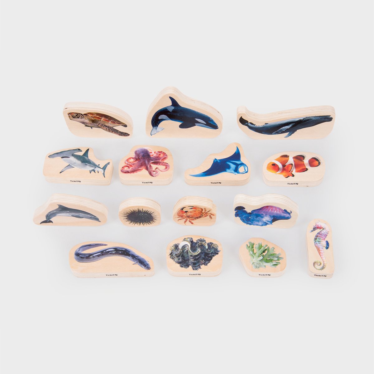 Blocs en bois pour la vie marine Tickit®