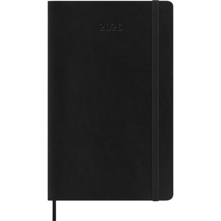 Agenda Moleskine 12 mois - 2026 - hebdomadaire - grand - couverture souple - noir