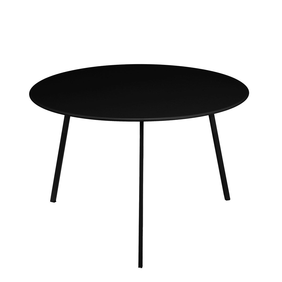 Mica decorations table d'appoint seatle pour l'extérieur - table basse ronde - table végétale et table basse - h38 x ø58 cm - métal - noir