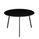 Mica decorations table d'appoint seatle pour l'extérieur - table basse ronde - table végétale et table basse - h38 x ø58 cm - métal - noir