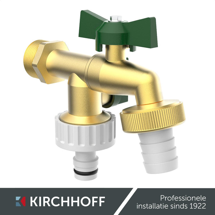 Robinet à bille bidirectionnel Kirchhoff ms - 3 4 mâle x 1 mâle x 1 mâle