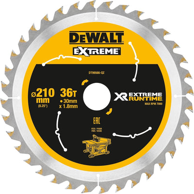 Lame de scie circulaire Dewalt dt99566 xr 210x30mm 36t