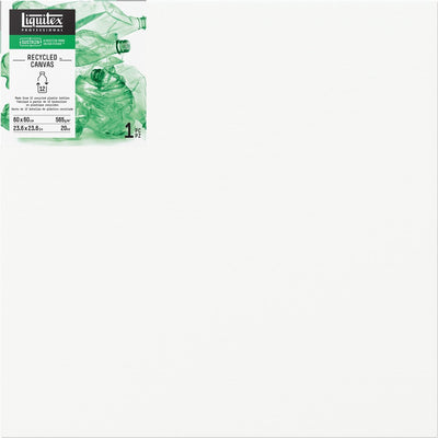 Toile en plastique recyclé Liquitex - traditionnelle 60×60cm – triple apprêt | Plastique 100 % recyclé | cadre en bois fsc | peinture à l'huile acrylique | toile d'art durable