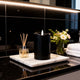 Bougie LED Arti casa - minuterie 6 heures - fonctionne sur batterie - 7,5 x 10 cm - noir