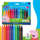 Staedtler peppa pig x noris junior stylos à colorier - set 12 pcs