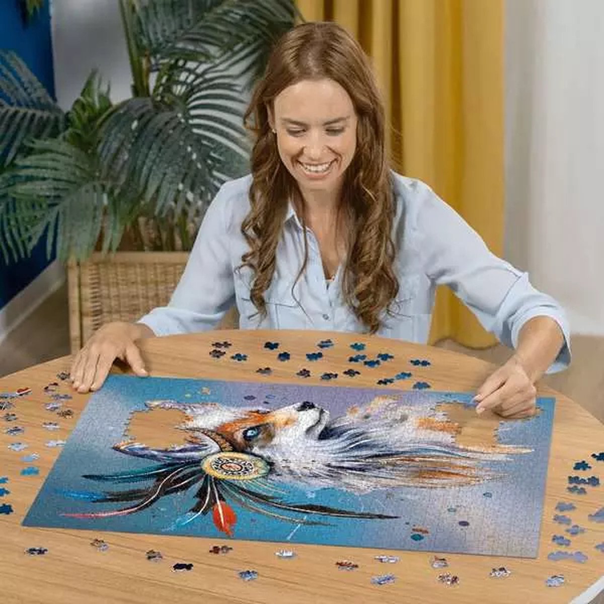 Puzzle Ravensburger L'esprit du renard - Puzzle de 1000 pièces.
