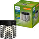 Philips LED Applique solaire Philips Hara - énergie solaire - lumière blanche chaude : 2700k - noir - deux modes d'éclairage - capteur crépusculaire - détecteur de mouvement - IP44 : résistant aux intempéries - éclairage extérieur solaire