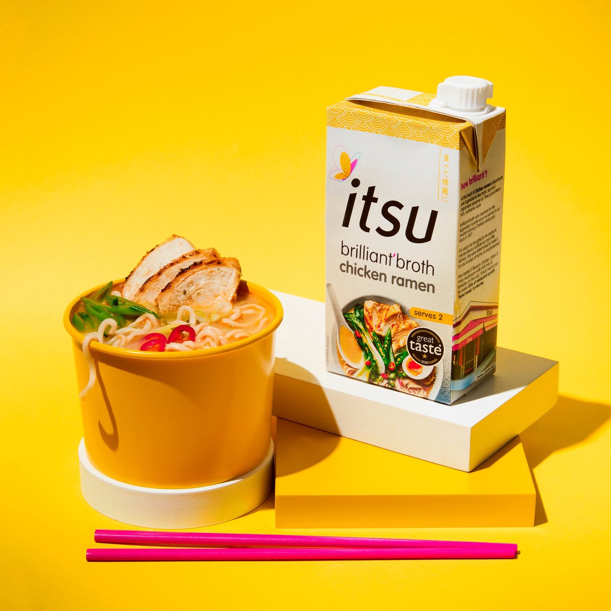 Itsu brillant bouillon poulet ramen 6 x 500ml
