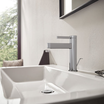 Hansgrohe finoris - mitigeur de lavabo - commande monocommande - démarrage à froid à économie d'énergie - avec vidage - 110 mm - chrome
