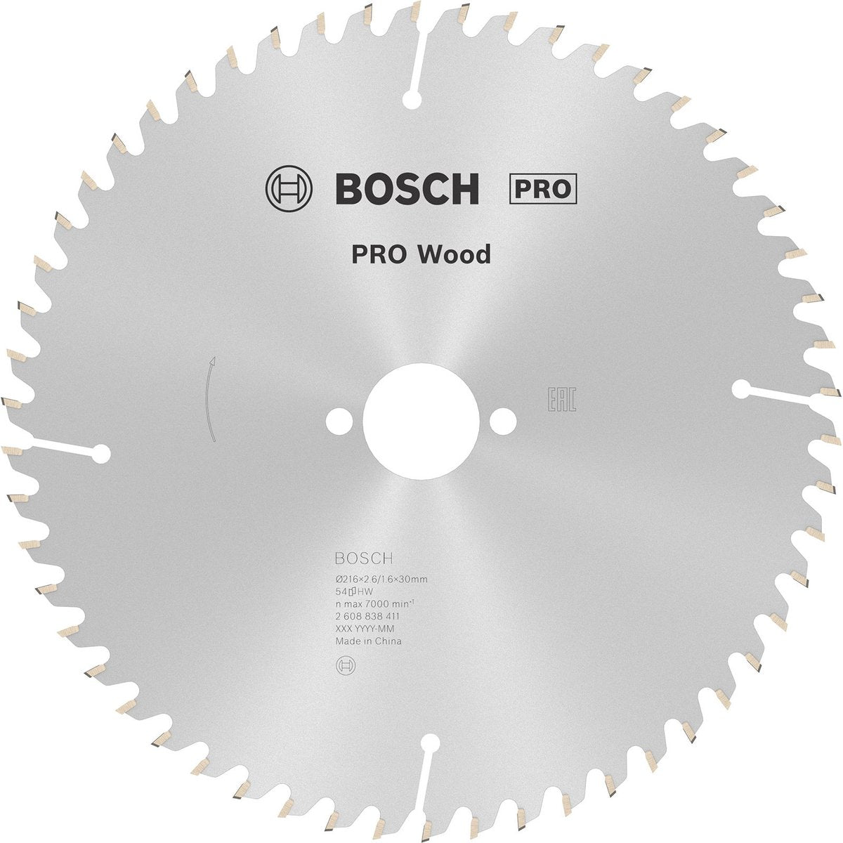 Lame de scie circulaire à bois Bosch pro 216 x 2,6 x 30 mm - 2608838411