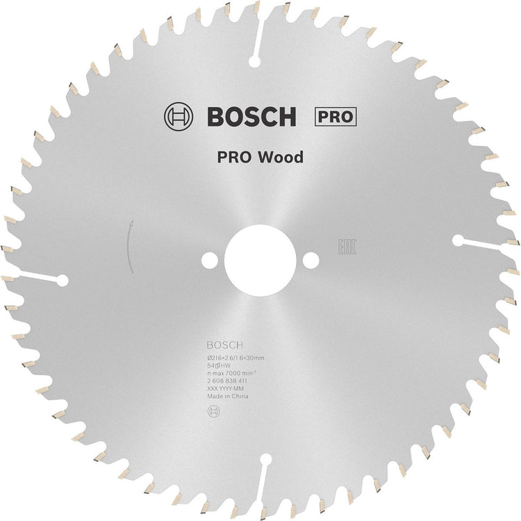 Lame de scie circulaire à bois Bosch pro 216 x 2,6 x 30 mm - 2608838411