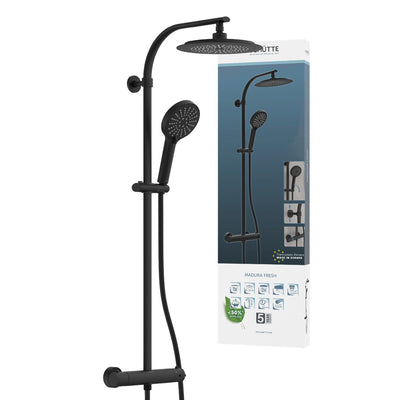 Schütte schütte douche de pluie Madura Matzwart frais