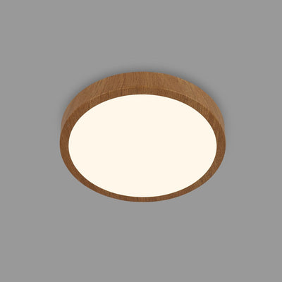 Briloner - Plafonnier LED - Plafonnier aspect bois - Lumière blanc chaud 3 000 K - 24w - ø38cm