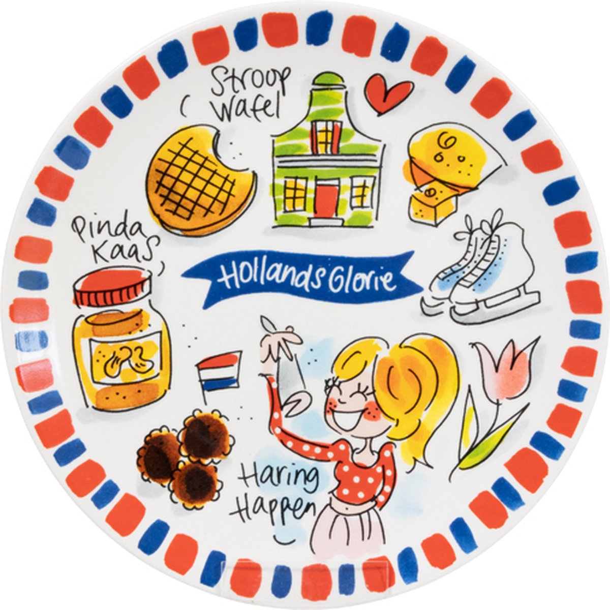 Blond Amsterdam specials assiette de gloire hollandaise ø18cm