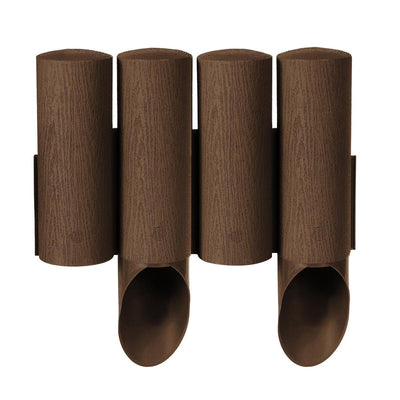Bordure de pelouse de jardin Cellfast palissade en plastique avec structure en bois