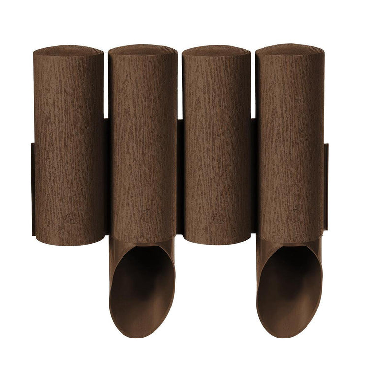 Bordure de pelouse de jardin Cellfast palissade en plastique avec structure en bois