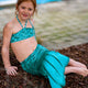 Sirènes Kuaki - ensemble enfant turquoise - xs - 6 ans
