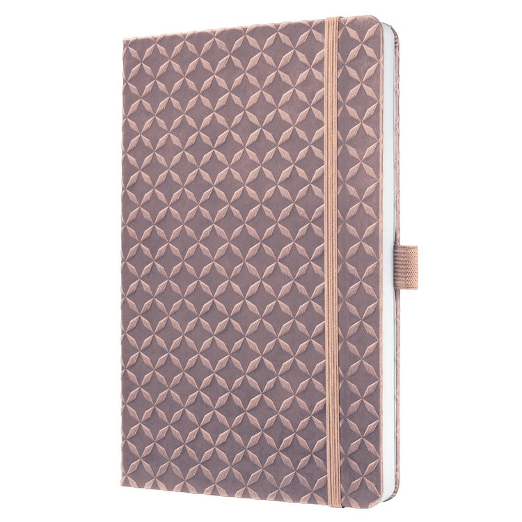 Carnet Sigel a5 - jolie flair - rose perle - ligné - couverture rigide - si-jn137