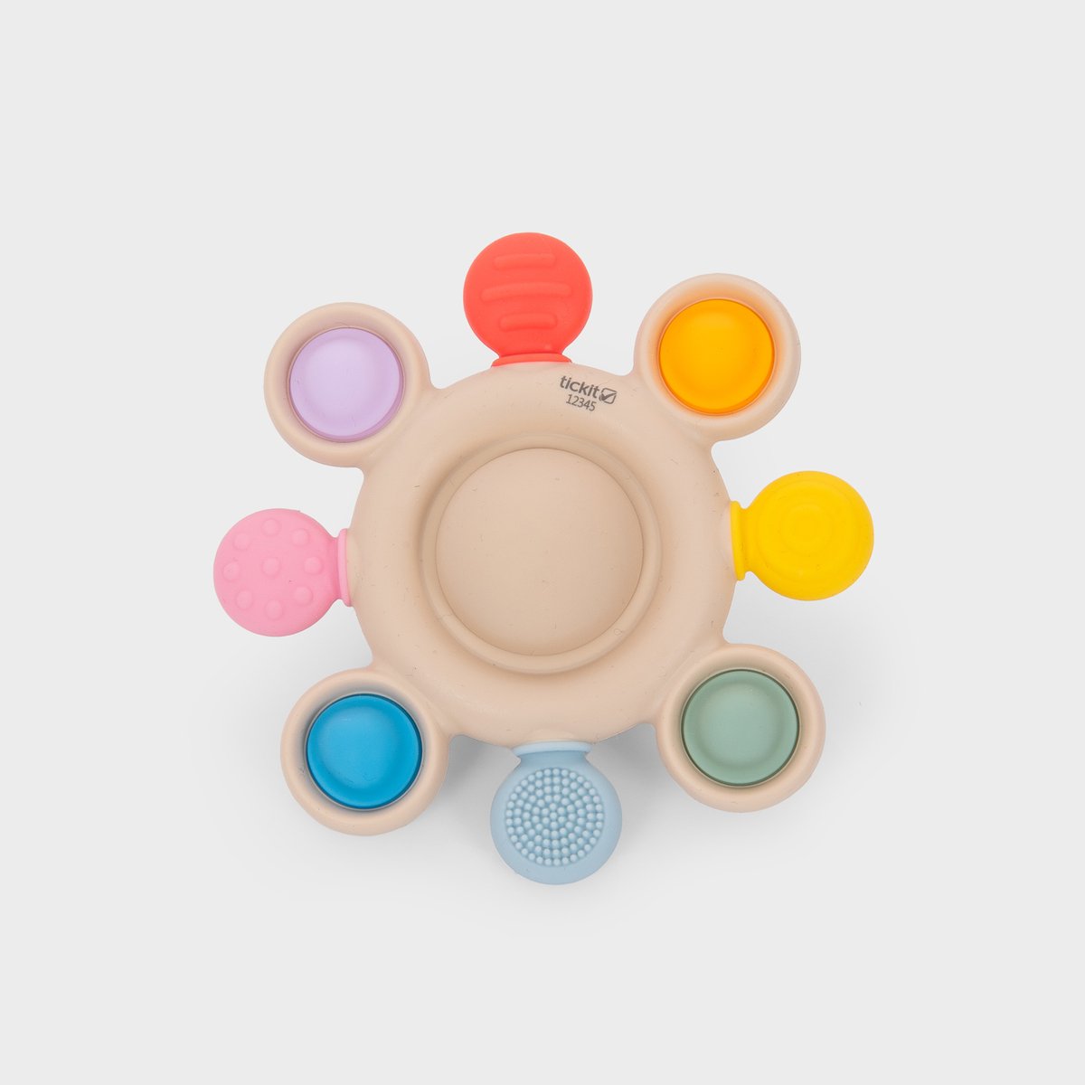 Anneau de dentition poupée Tickit silisoft® (arc-en-ciel)