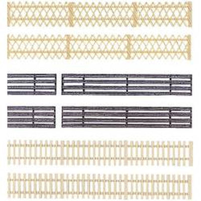 Auhagen 42 557 h0 clôture en bois modèle plastique