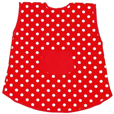 Tablier Goki - rouge à pois blancs - coton - 3 ans