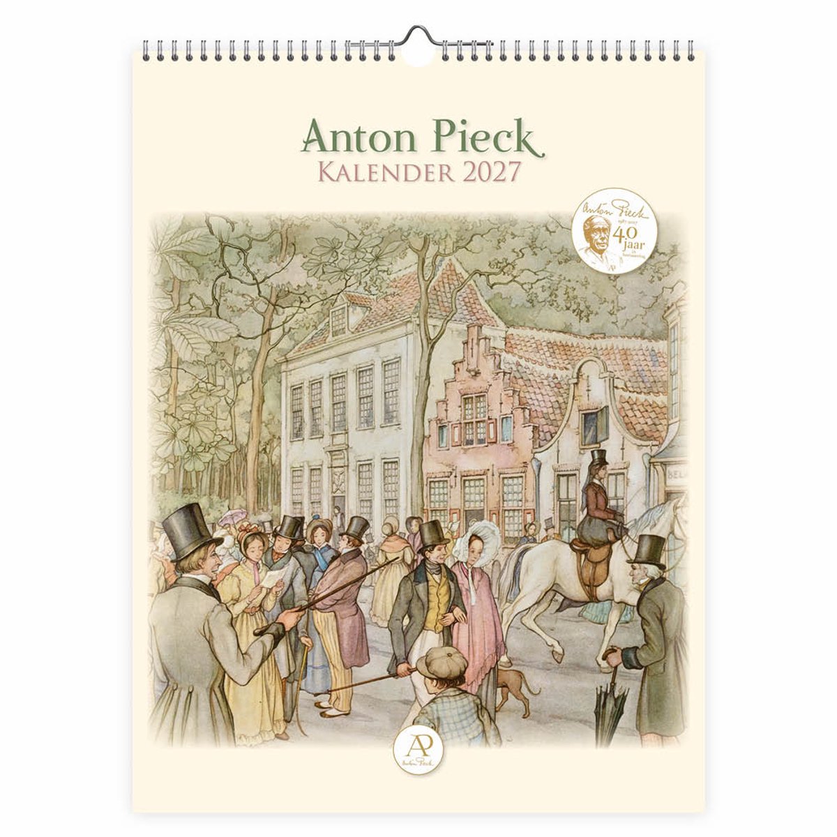 Calendrier Comello Anton Pieck 2027 grands chapeaux hauts de forme