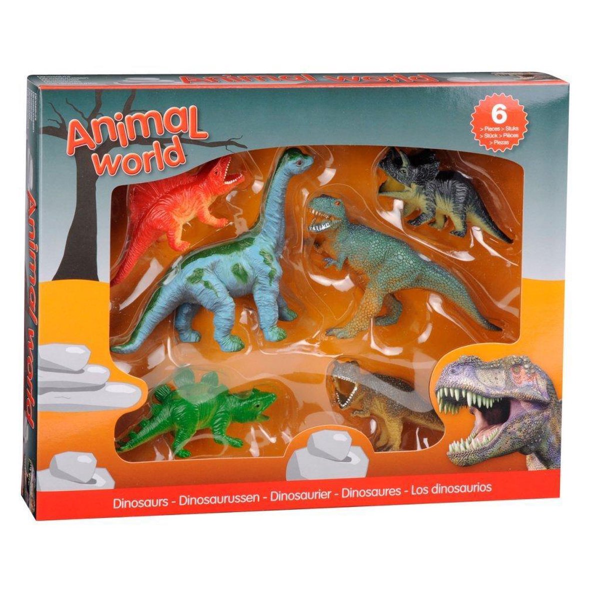 JOHNTOY DINOSAURS GiftBox, 6e.