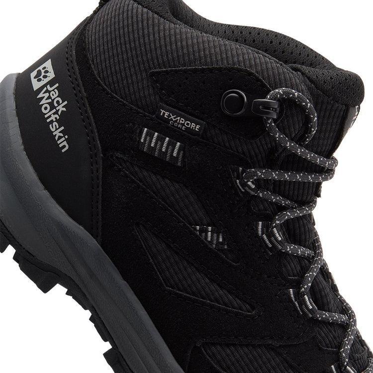 Jack wolfskin vojo tour texapore mid k bottes de randonnée pour enfants-phantom