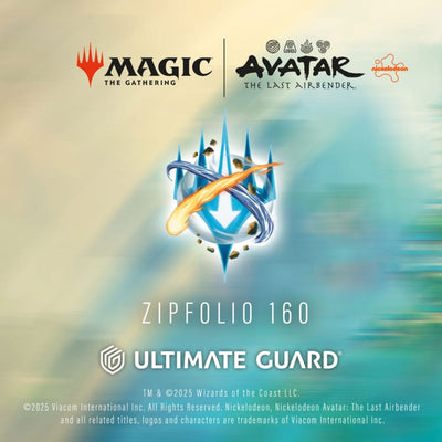 Ultimate guard zipfolio 160 magie xenoskin : le rassemblement | avatar : le dernier maître de l'air - feuilles de classeurs de cartes de mana blanches