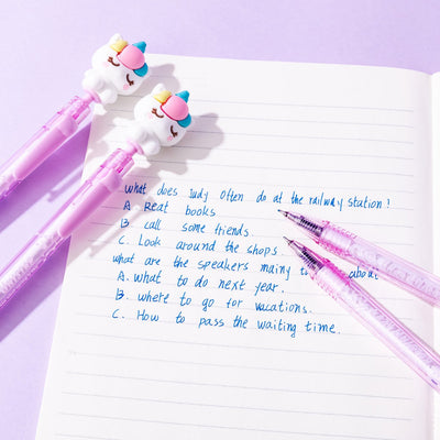 Stylo gel licorne Lazy stars - 2 pcs