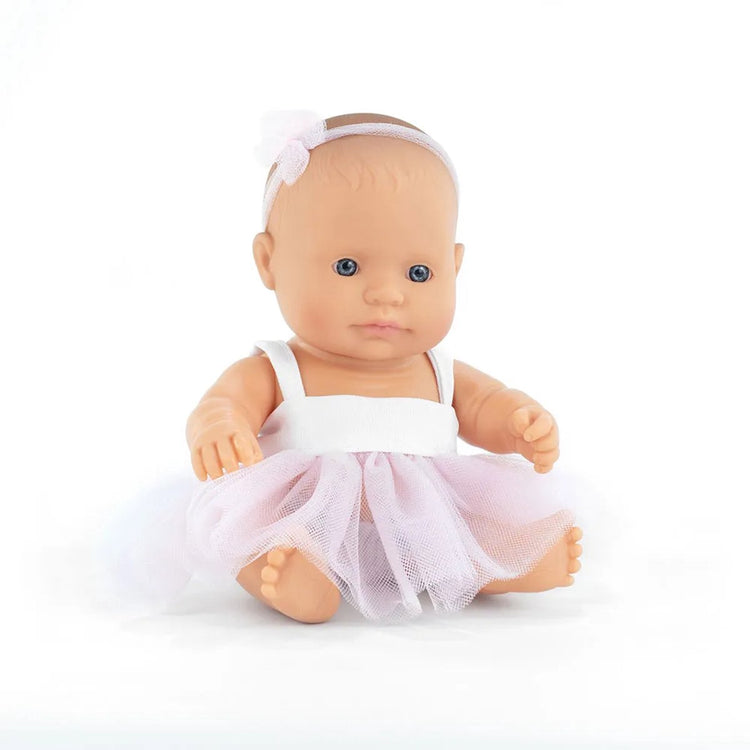 Poupée bébé Miniland - Fille européenne 21cm - au parfum vanille - imperméable - 10 mois