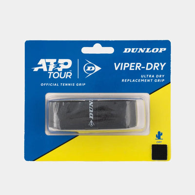 Dunlop viper dry basic grip noir - grip de tennis - grip padel - grip de remplacement