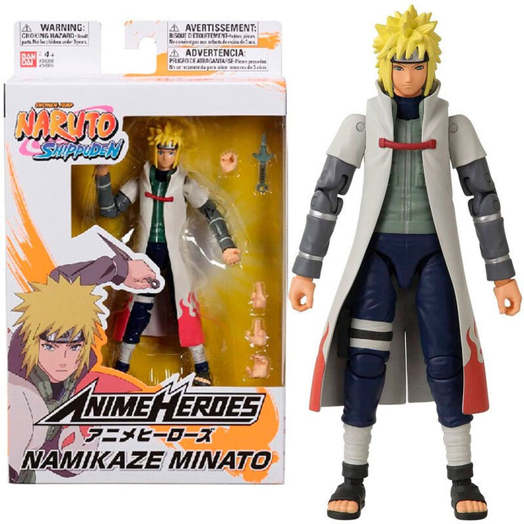 Bandai – héros d'anime – naruto shippuden – figurine de héros d'anime 17 cm – namikaze minato – 36905