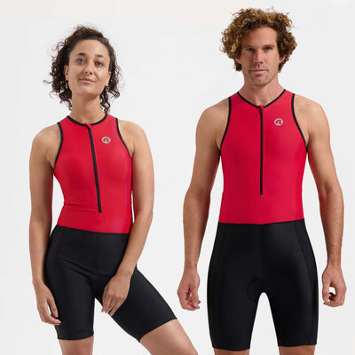 Rogelli florida trifonction homme et femme - sans manches - noir rouge - l