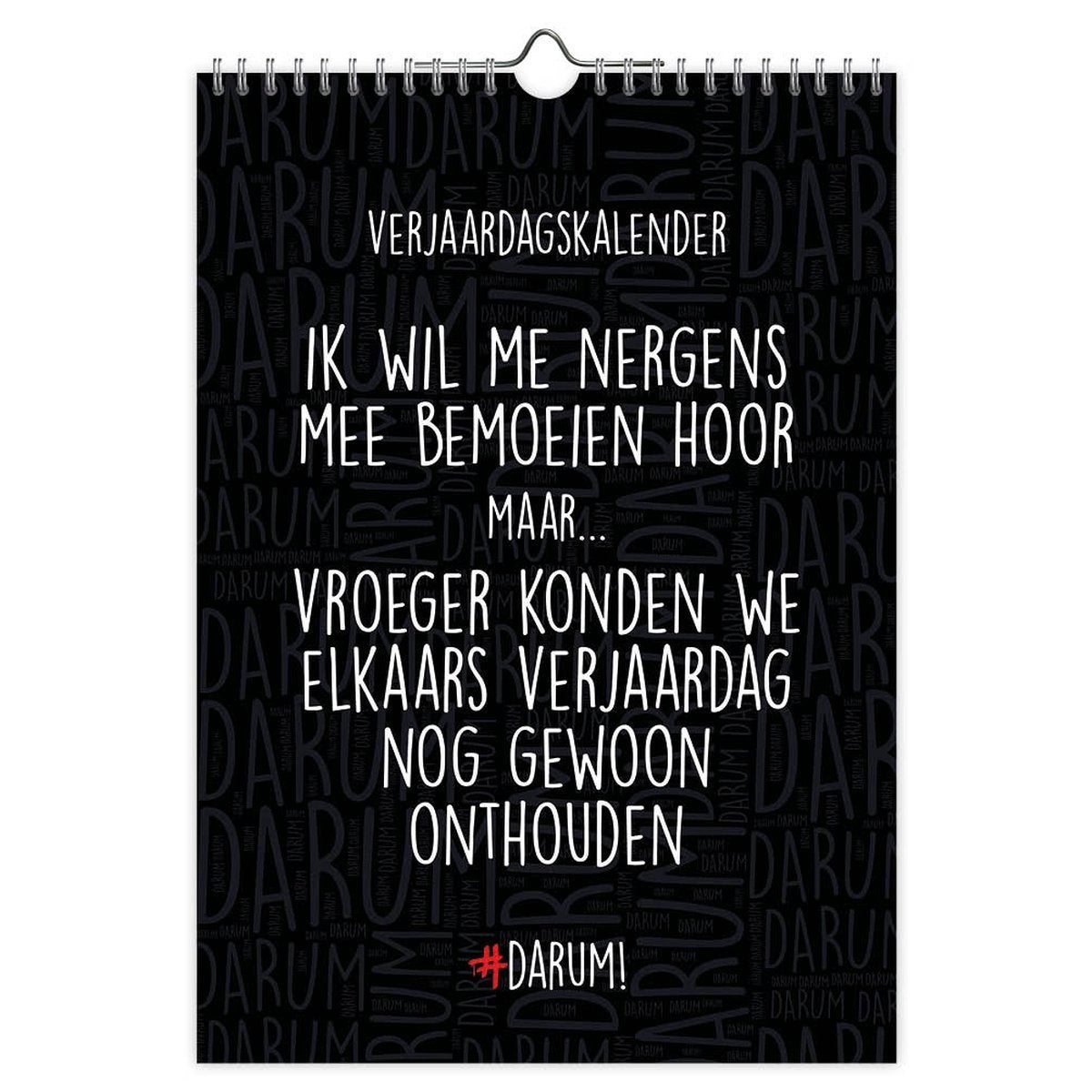 Calendrier d'anniversaire Comello Darum format a4