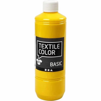 Peinture textile - jaune primaire, 500 ml