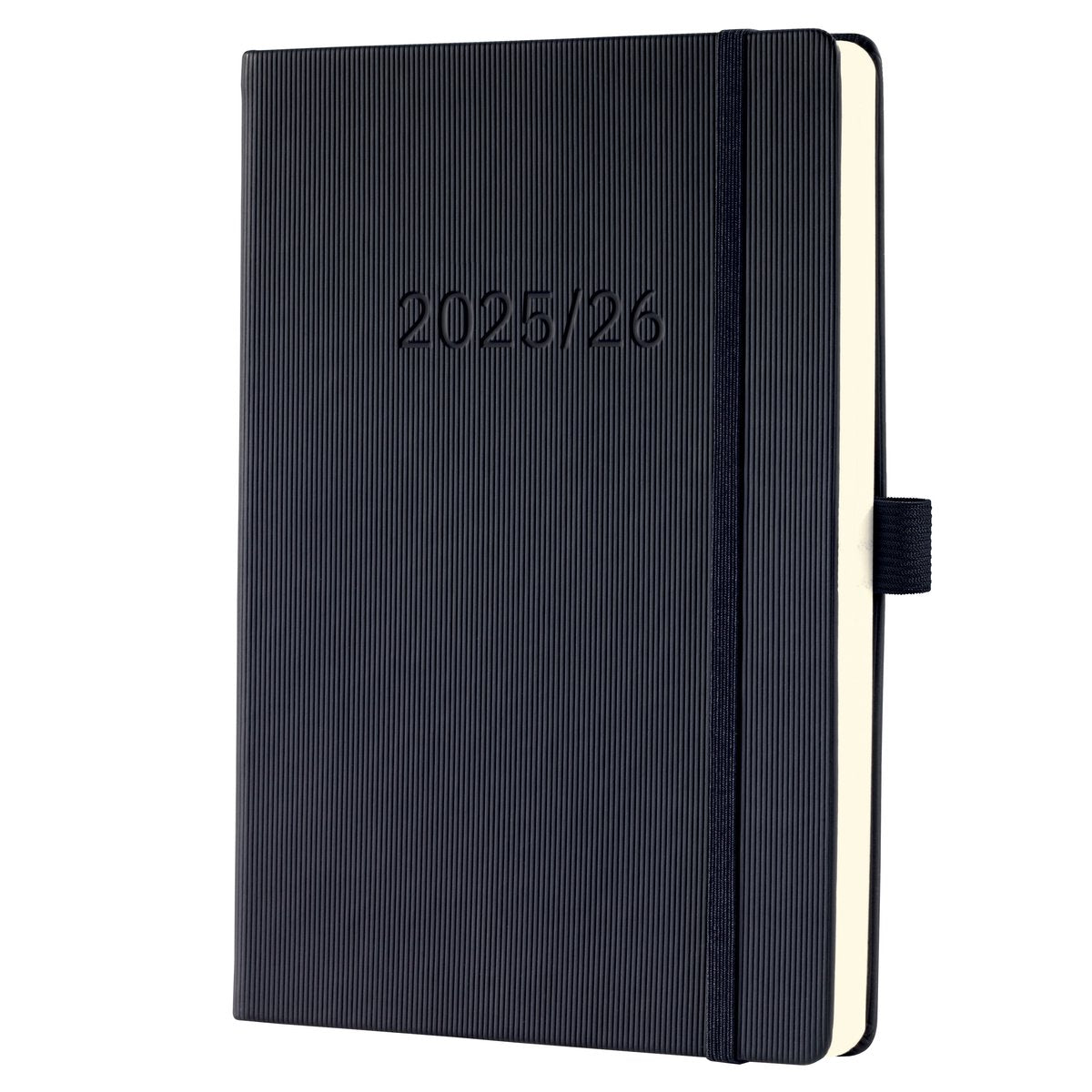 Agenda hebdomadaire Sigel avec page de notes conceptum - format A5 - année 2025 2026 - 18 mois - noir - couverture rigide - si-c2603
