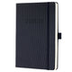 Agenda hebdomadaire Sigel avec page de notes conceptum - format A5 - année 2025 2026 - 18 mois - noir - couverture rigide - si-c2603
