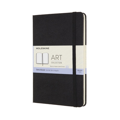 Carnet de croquis d'art Moleskine - moyen - couverture rigide - noir