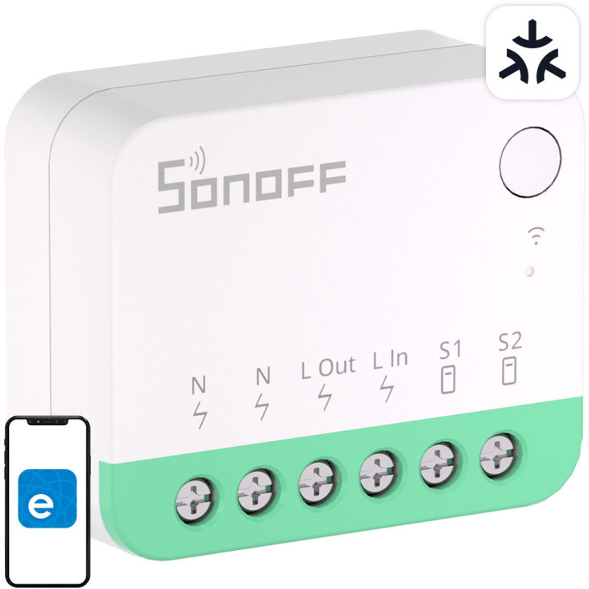 Commutateur Sonoff minir4m pour système sans fil Wi-Fi pour maison intelligente