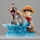 Banpresto une pièce - singe d. Figurines à collectionner Luffy contre monstre marin local, multicolores