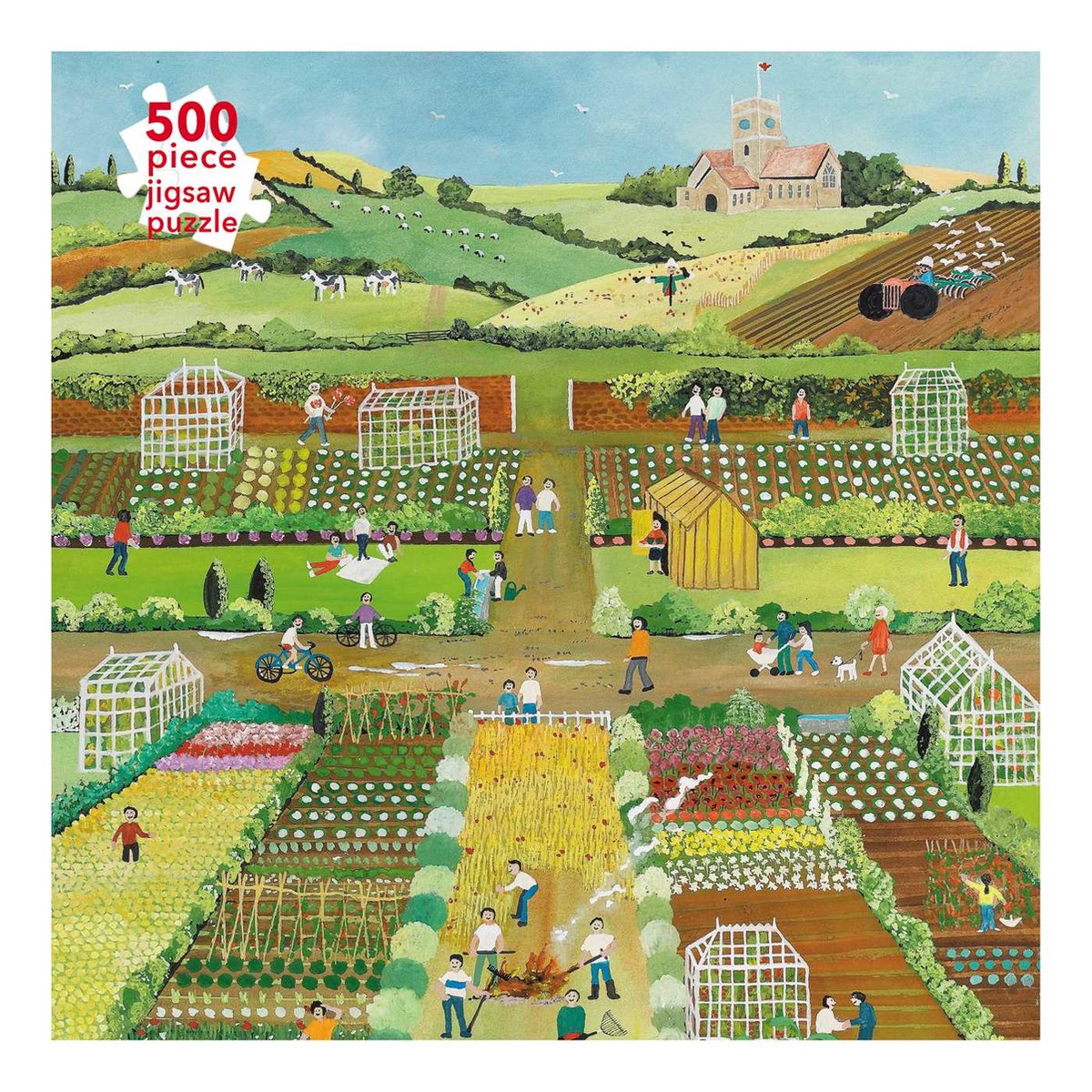 Puzzle adulte Judy Joel : jardins familiaux, 2012 (500 pièces)