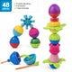 Lalaboom - jouets de construction - perles éducatives - perles à cliquer